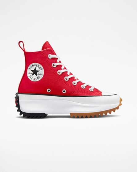 Topanky Na Platforme Converse Run Star Hike Vysoke Damske Červené Biele Čierne | SK XMBJO1